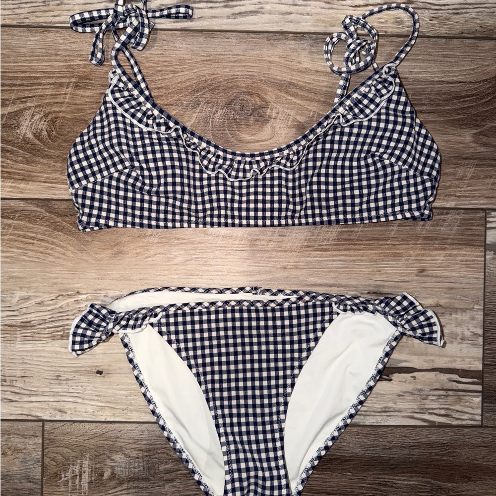 Aerie gingham two piece bikini